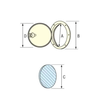 Nuova Rade 42791 - Inspection Hatch White Int. Ø185mm