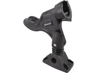 Attwood Pro Series Rod Holder Black, Deck Mount
