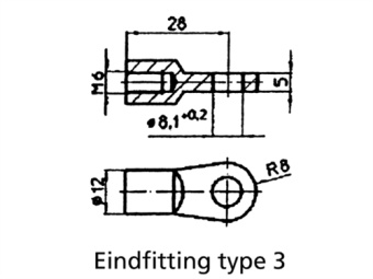 Uflex 64424U - Black Gas Spring, L=600 mm / S=262 mm / 40 kg
