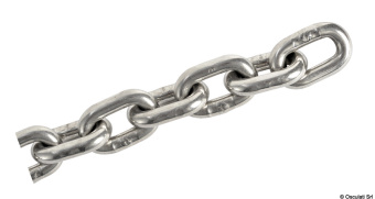 Osculati 01.375.06-075 - Stainless Steel Calibrated Chain 6 mm x 75 m