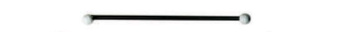 U-Rope Sail Binder 30 cm Black Elastic - 25 meters