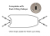 Rapid Marine PE25FFKIT-4-GY - Padeye Kit - Flush Fitting x 4, 4x25mm Tie Down Straps Grey