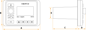 Hertz HMR 50 - FM/USB/BT 4x50 Watt, 3 Zones