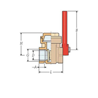 Guidi Gate Valve 1 1/4" Quick-Closing