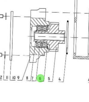 Nanni Diesel 970311109 - Internal Circlip for Sea Water Pump