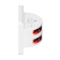 Lopolight 301-102ST-WH - Navigation Light 3NM 112,5° Red, Double Port, White Ceramic Coated