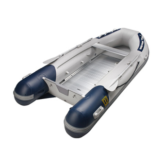 Vetus VB230E - V-Quipment Explorer Inflatable Boat, 230 cm, with Aluminum Bottom, Air Deck grey and blue.
