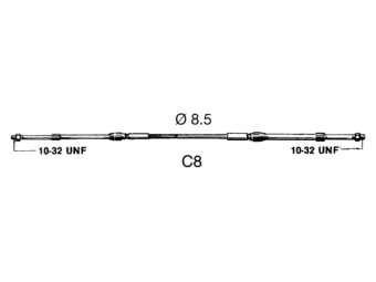 Ultraflex C8 Engine Control Cable (23') 7.03m