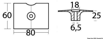 Osculati 43.267.00 - Zinc Anode 9.5/15 HP 2-Stroke