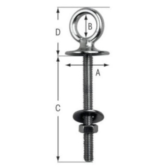 Plastimo 27013 - Eye Bolt 8 X 35mm