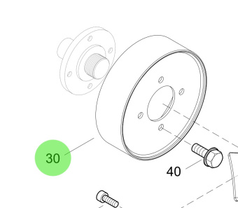 Steyr 2200734-0 - Fan Pulley for Steyr M160068 Engines