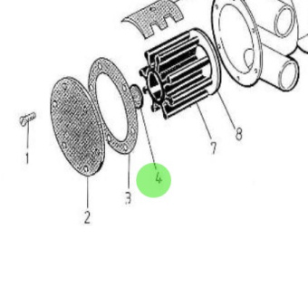 Nanni Diesel 970301671 - Sea Water Pump Gasket for HE and N4 Engines