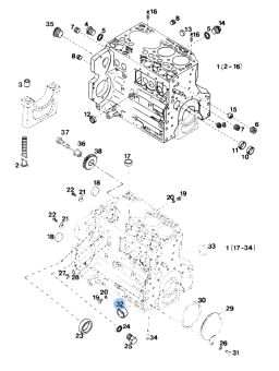 Vetus VD20114 - Core Hole Plug