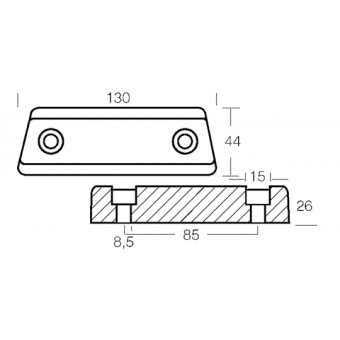 Tecnoseal Aluminium Universal Bar For AQ 280-290