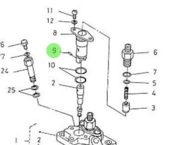 Nanni Diesel 970302919 - Injection Pump Joint Pin for HE Engines