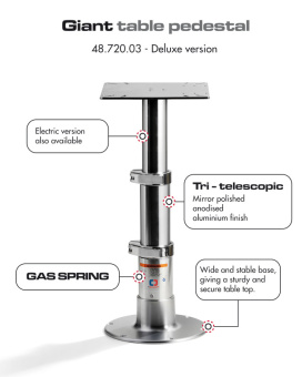 Osculati 48.720.03 - Giant Deluxe Table Pedestal