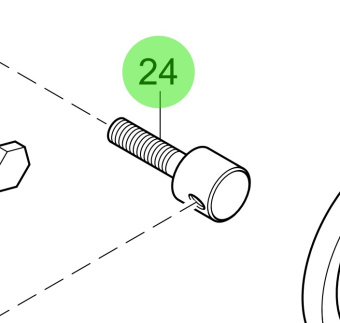 Steyr 2179136-1 - Alternator Clamping Screw for MO266K43, MO256H45, MO256K43, MO236K43, MO236K42, MO196K35, MO166M28, MO166K28, MO126M28 Engines