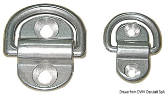 Osculati 39.869.01 - Stainless Steel Swiveling Half Ring 28x54 mm
