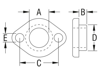 Ronstan PNP189 - Screw-On Bush 10.5mm IDx14mm Deep