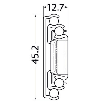 Osculati 38.273.20 - Soft-Close Slide For Drawers 505-500mm