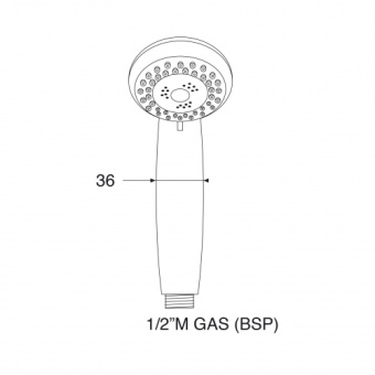 Barka 03.83.17031 - Maxi Shower Rail