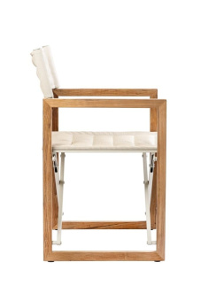 ARC Marine Director's Chair The Square Teak Linen