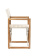 ARC Marine Director's Chair The Square Teak Linen