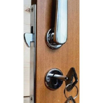Plastimo 426473 - Mortise locks for sliding door (Lock case + strike plate)