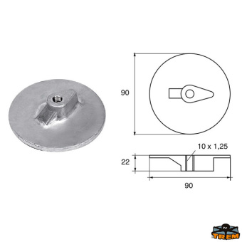 Trem L8146025 - Anodes For Engines Yamaha-Mariner