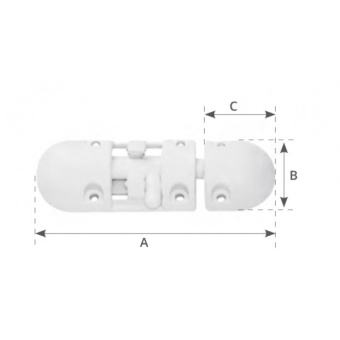 Nuova Rade Nylon Barrel Bolt