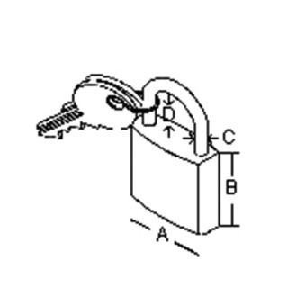 Wally Padlock Standard Shackle 30 mm