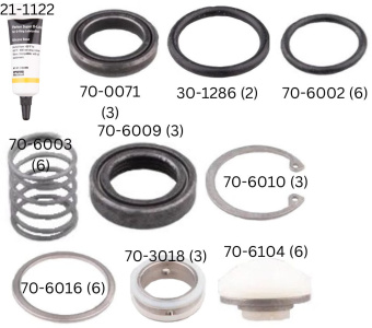 Parker 70-6111 Pump Manifold Rebuild Kit for Village Marine 708-3 3.5 GPM Pump