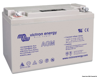 Osculati 12.416.05 - VICTRON AGM Deep Cycle Battery 12 V 220 Ah