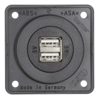 Berker USB Charging Socket A+A 12V, Anthracite 