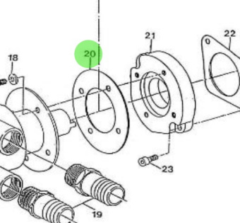 Nanni Diesel 970614511 - Sea Water Pump Gasket for HE and N Series Engines