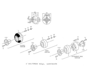 Nanni Diesel 970300733 - FLEXIBLE COUPLING 4 P for 2.50HE/4.220HE