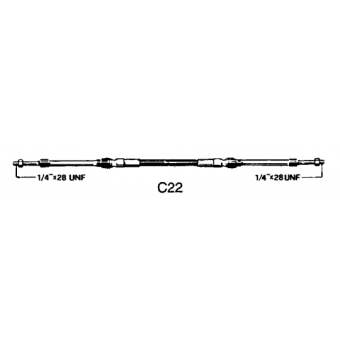 Ultraflex Control Cable C22 FT 20'