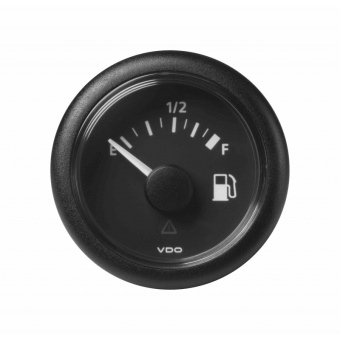 VDO A2C59514096 - Veratron ViewLine - 52mm Black Fuel Level E-F - 240-33 Ohm - 12-24V DLTB