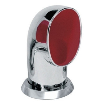 Vetus TOM316R - Cowl Ventilator TOM, 100 mm, SS 316, Red Interior