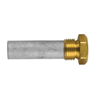 Tecnoseal 01321T - Yanmar Pencil Anode Ø12,7 L.38 With Brass Plug 3/8''NPT