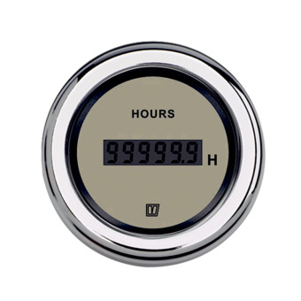 Vetus HOURCN - Hour Counter, Cream, 12/24V Cut-out Size Ø 52 mm