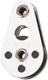 Ronstan RF418 Wire Block, 25mm Nylatron Sheave Tube Rivet