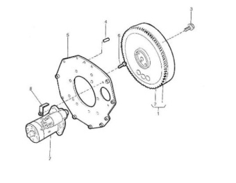 Nanni Diesel 970307576 - PLATE,REAR END for 2.50HE