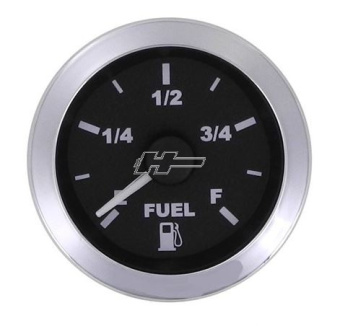 Veethree 781020SDFE - Matrix Fuel Meter (Secondary), 2", Black With SS Bezel