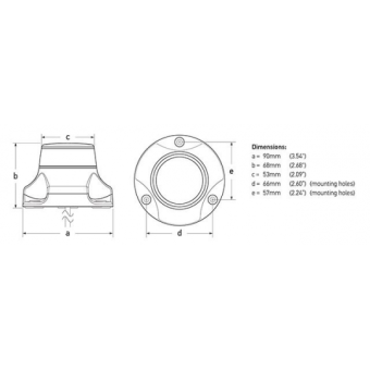 Hella Marine Naviled 360 Pro Lights Black - White Light