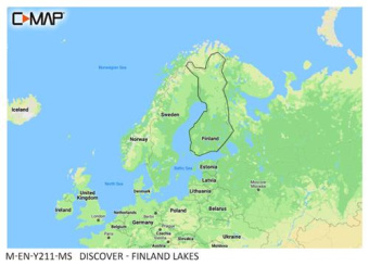 C-MAP Memory Card Discover - Finnish Lakes