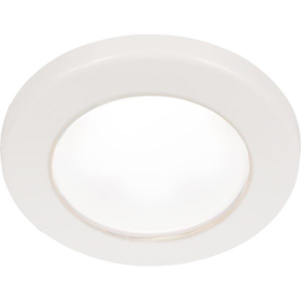 Hella Marine 2JA 958 110-111 - White EuroLED 75 LED Down Lights, 24V DC, White Plastic Rim