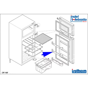 Isotherm SGC00410AA - Upper/Middle Retainer CR165 Silver 2014