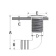 Nuova Rade 10254 - Thru-Hull Elbow 90°, Hose Ø25mm, Scr. Flange, White