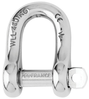 Wichard 1403 - Captive Pin D-Shackle 6 mm